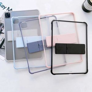 Tablet PC-cases Zakken Anti-knock stand case voor iPad Pro 12.9 11 10.5 10 AUR 5 4 3 2 MINI 1 2022 2021 2020 Cover Clear Matte Back Tablethouder Shell 240411