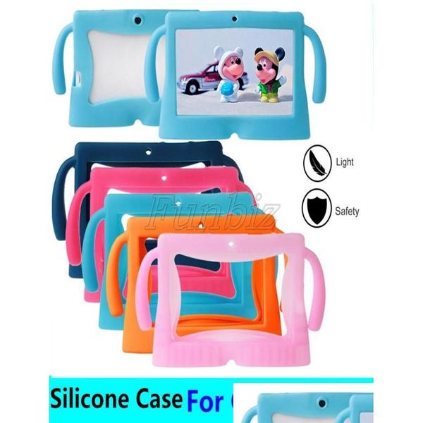 Tablet PC CASE Sacs Case 7inch kids sile gel protecteur arrière er pour 7 pouces Android Q88 Yuntab A235358610 Drop livraison d'ordinateurs Netw Ott2F