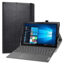 Étuis pour tablettes Sacs Étui pour 10.3 Lenovo IdeaPad Duet 3i 10IGL5 Tablette PC Support pliable Housse en cuir PU avec fermeture élastique YQ240118