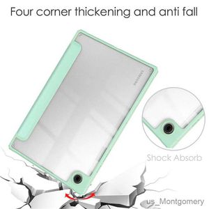 Tablet PC-cases Zakken Case voor Funda Galaxy Tab A8 10,5 inch tablet Cover Clear Stand for Tab A8 10.5 SM-X207 Case