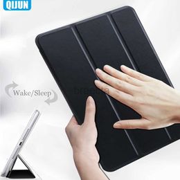 Tablet PC -cases BAGS CASE VOOR IPAD 2 3 4 9.7 TH Cover Flip Tablet Case Leer Smart Sleep Wake Up Shell PC Back Stand Capa A1458 A1395 A1416 240411