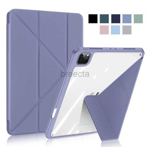 Tablet PC -cases Zakken Case voor iPad 9 9e 10 10e generatie Pro 11 12.9 12 9 2022 Funda Air 5 4 3 2 1 Mini 6 2021 7e 8e 10.2 9.7 Cover Accessoires 240411