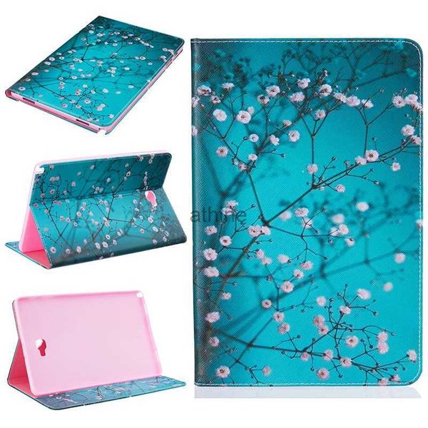 Étuis pour tablette PC Sacs Étui pour Samsung Galaxy Tab A A6 10.1 2016 P580 P585 SM-P585Y Funda Tablet Folio PU Cuir Flip Coque de protection + stylo YQ240118