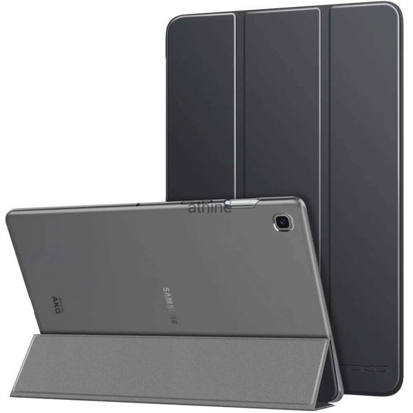 Estuches para tabletas y PC Estuche para Samsung Galaxy Tab S5e 2019 Estuche ultradelgado con soporte triple y respaldo esmerilado con activación automática y suspensión YQ240118