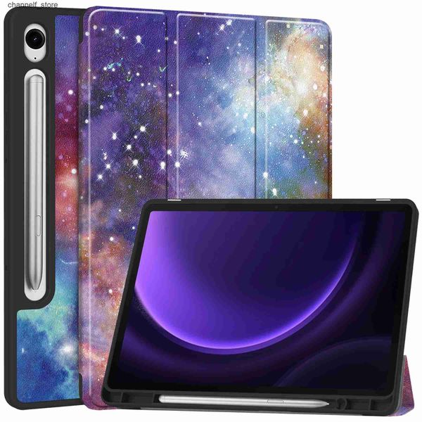 Fundas para Tablet PC Bolsas Funda colorida para tableta para Samsung Galaxy Tab S9 Fe pulgadas Sm-x510 X516 Funda de cuero con tapa inteligente a prueba de golpes para Sm-x710 X716b X718uY240321Y240321