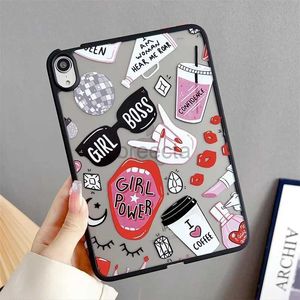 Tablet PC Cases Sacs Case claire mate léopard à la mode pour iPad Air 5 iPad 10th 9th 8th 7th 6th 5th Pro 11 2 3 4 Generation Mini 4 5 6 Hard Cover 240411