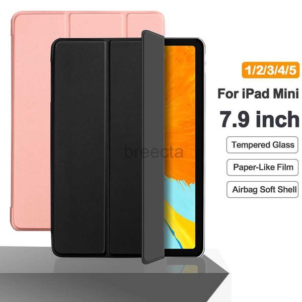 Tablet PC Case Sacs Flip Tablet Case pour iPad Mini 4 5 6 7.9 8.3 A2124 Funda Pu Leather Smart Cover pour iPad Mini 1 2 3 A1489 A1432 A1538 Folio CAPA 240411