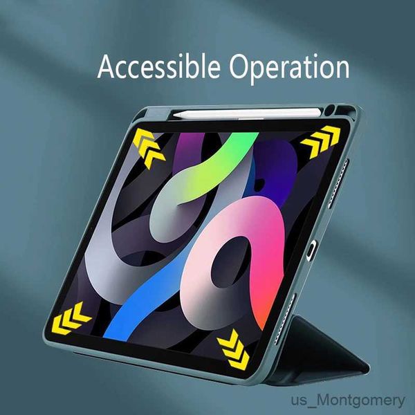 Tablet PC Cases Sacs pour iPad 10 TPU Y-Fold Multifonctional Protective Case pour iPad 7 8 9 10.2 Sleeve de tablette de boîtier Pro11 12.9