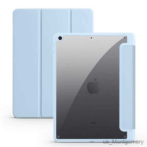 Tablet PC Cases Sacs pour iPad Case de tablette de 10e génération avec porte-crayon Couverture claire couverture Funda pour iPad 10 9 8 7 GÉNÉRATION CAS 10.9 10.2