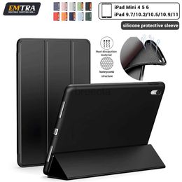 Tablet PC Cases Sacs pour iPad 6th Generation / iPad 5th Gen 9.7 pouces iPad Air 1 2 Case pour iPad Pro9.7 2016 2017 iPad Air 5 Air 4 2022 10e 10.9 240411