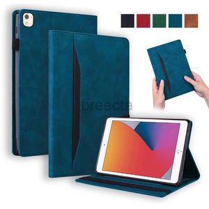 Tablet PC -cases Tassen voor iPad 9e 10e 8e 6e generatie Case Luxe lederen portemonnee tablet voor iPad 9.7 10.2 Case voor iPad 10 9 8 7 6 Mini 6 5 Air 2 240411