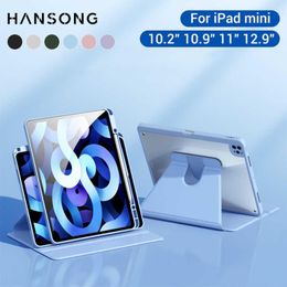 Fundas para tableta PC bolsas para iPad Air 5 2021 Pro 11 4 109 funda con soporte 129 Mini 6 2019 102 7 8 9. ª generación rotación de 360 ° W2210202524294