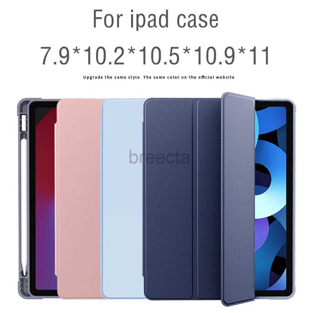 Tablet PC Cases Bags For iPad air 5 Case 2022 10.9 Air 4/3 2020 Pro 10.5 with Pencil Holder Cover 2018 9.7 air 2 11 2021 10.2 6/7/8/9/10th Generation 240411
