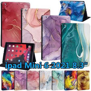 Tablet PC Cases Sacs pour iPad Mini 6 8,3 pouces 2021 A2567A2568A2569 Tablet Stand Hourny Duty Ultra Thin Protective Case pour mini 6 8,3 pouces 240411