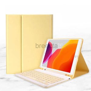 Tablet PC -cases Tassen voor iPad Mini 6 Case Keyboard Stand Case voor iPad 7e 8e 9e generatie Air 5 4 3 10.9 Pro 11 10.5 12.9 Russisch Spaans Koreaans 240411