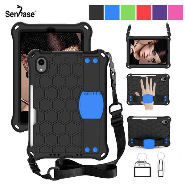 Fundas para tableta PC Bolsas para iPad Mini 6 Mini6 6ta generación Funda de 8,3 pulgadas Funda de espuma EVA para niños Caja fuerte a prueba de golpes Correa de mano para hombro Soporte para tableta YQ240118