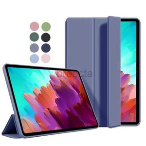 Tablet PC -cases Tassen voor Lenovo Xiaoxin Pad Pro 12.7 12 7 2023 CASE KOOKSTAND MAGNETISCHE Soft TPU terug voor Lenovo P12 12 7 inch TB371FC Case Tablet 240411