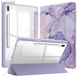 Tablet PC-hoesjes Tassen voor Samsung Galaxy Tab S9 FE 11 Plus 12,4 inch 2023 Case Potloodhouder Tablet Cover Voor Tab A9 S9 S8 S7 11 Plus 12,4 FundaL240217