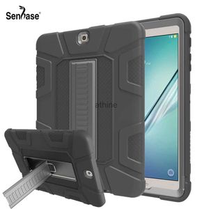 Fundas para Tablet PC Bolsas para Samsung Galaxy Tab S2 9,7 pulgadas T810 T813 T815 T819 Funda para niños PC segura Silicio Híbrido Anticaída Soporte a prueba de golpes Funda para tableta YQ240118