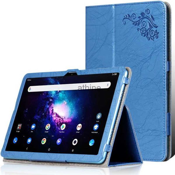 Étuis pour tablette PC Sacs Film de protection d'écran gratuit pour Acer Iconia Tab P10 Case 10.4 Tablet PC Couverture en relief avec dragonne Fermeture magnétique YQ240118