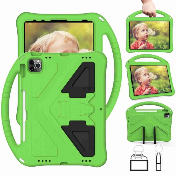 Estuches para tabletas PC Bolsas Estuche EVA seguro para niños para Ipad Air 2 Air 1 9.7 A1474 A1475 A1566 A1567 Funda con soporte para tableta Coque para ipad 10.2 8.a 7.a generación YQ240118