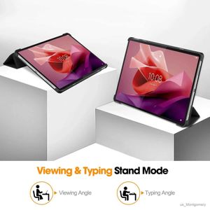 Tablet PC Case Sacs Nouveau pour Tab P12 Case de 12,7 pouces Tri-Folding Stand Magnetic Smart Cover pour Pad Pro 12 7 12.7 Case