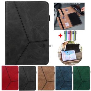 Fundas para Tablet PC Bolsas Nueva tableta para Funda IPad Pro 12,9 Funda de 12,9 pulgadas carcasa de TPU suave para IPad 12,9 Funda plegable Caqa Funda de cuero + bolígrafo YQ240118