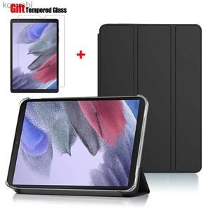 Étuis pour tablette PC Sacs Étui mince pour Samsung Galaxy Tab A7 Lite 8.7 2021 SM-T220 SM-T225 Housse de tablette à rabat Tri-Fold Stand Smart Folio ShellL240217