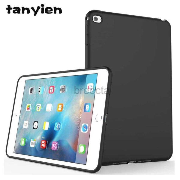 Cajas de tableta Bolsas Case de tableta para iPad Mini 2 3 4 5 6 7.9 9.7 10.2 2th 3th 4th 5th 7th 7th 8th 9th 10th Generation Silicona blanda Black Shell 240411