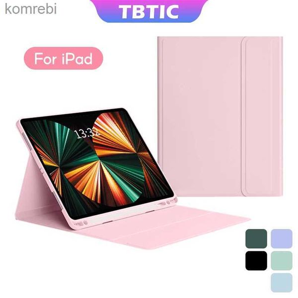 Estuches para tabletas PC Bolsas Funda de cuero TBTIC para iPad Air 5 4 10.9 Pro 11 10.° 9.° 8.° 7.° generación 10.2 pulgadas 5.° 6.° 9.7 Generación Mini 6 Cubierta con ranura para lápiz L240217