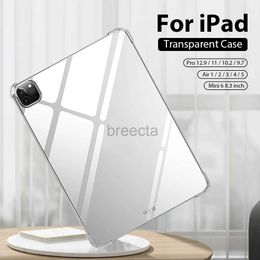 Tablet PC Case Sacs Case transparent pour iPad Pro 11 12,9 2022 6th Air 5 4 3 2 1 Funda 2021 Mini 6 9 9th 10 10th Generation 8th 10.9 10.2 9,7 Couverture 240411