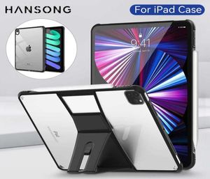 Tablet PC Cases Sacs Transparent iPad Case pour Pro 11 2021 Air 4 5 109 102 9th 8th 7th Generation 97 5th 6th Mini 6 5 4 acrylic7520798