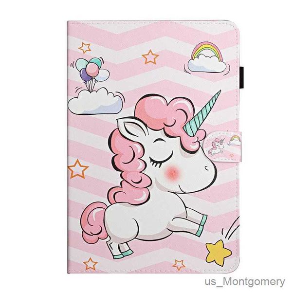 Tablet PC Cases Sacs Étui universel pour tablette 8 pouces mignonnes Unicorn Cat Cover Funda pour Matepad T8 Dexp Ursus S180 Z280 3G 4G 8 pouces Tablette