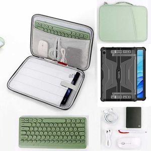 Étuis pour tablette PC Sacs Sac de rangement universel pour tablette pour Oukitel RT7 RT6 pochette étanche à fermeture éclair pour câble souris clavier étui de téléphone avec poignée YQ240118