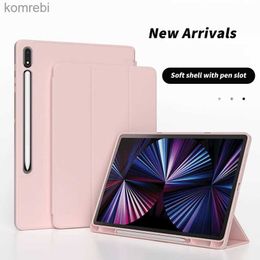 Tablet-pc-hoesjes Tassen ZOYU-hoes voor Samsung Galaxy Tab S7/S8/S9 11 in S6 Lite 10.4 S7 FE S8 S9 Plus 12.4 S8 S9 Ultra 14.6 met pennenbakje TablethoesL240217