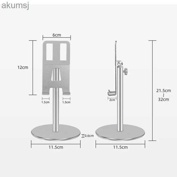 Supports pour tablette PC Support de téléphone pour tablette en aluminium à hauteur réglable Support d'affichage de bureau 4-12,9 pouces Support de téléphone portable pour tablette portable pour iPhone IPAD YQ240125