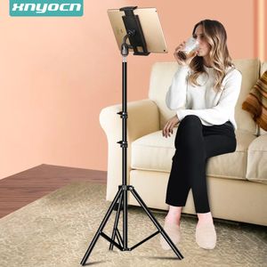 Tablet PC Stands Adjustable Tripod Floor Stand Holder Live Mount Support for 4 13 inches iPad Air Pro 12 9 Lazy Bracket 231206