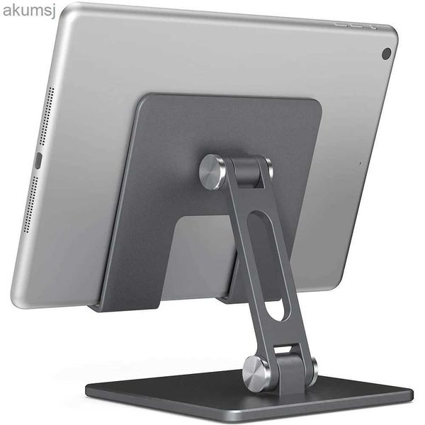 Soportes para tableta PC Soporte para tableta de metal de aluminio para escritorio Pro Air Mini 9.7 10.5 12.9 Accesorio de soporte para teléfono móvil Kindle YQ240125