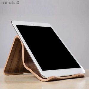 Tablet PC Stands Collectie SAMDI Houten Universele Tablet PC Telefoon Standhouder Beugel voor iPad Samsung Tab Houder BracketL231225