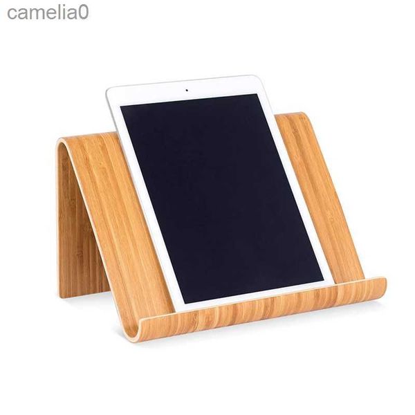Supports pour tablettes Multifonctionnel en bois de bambou universel tablette PC support de téléphone support pour IPad Samsung Tab support support ménage bureau L231225