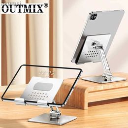Tablet PC-standaards OUTMIX Tablet Stand Desktop Verstelbare opvouwbare houder voor Mi Pad 4 Samsung iPad Pro Air Mini 12.9 10.2 10.9 Ondersteuning Accessoires YQ240125