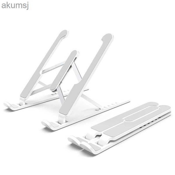 Soportes para tableta PC Soporte para computadora portátil portátil para Macbook Pro Air Soporte para computadora portátil Soporte para teléfono con tableta de plástico plegable Soporte de enfriamiento Elevador portátil YQ240125