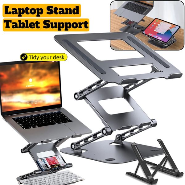 Supports pour tablette PC Support pour ordinateur portable Support pour ordinateur portable réglable Support pour ordinateur en aluminium Support de refroidissement pliable 231202