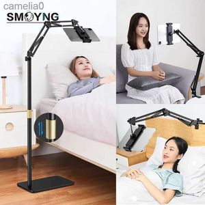 Tablet PC-standaard SMOYNG 160 cm schaalbare opvouwbare arm vloer tablet telefoon standaard houder poort voor 5-13 inch iPhone IPad pro12.9 Lounger Bed MountL231225