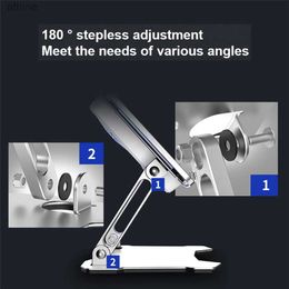 Tablet-PC-Ständer, stabil, aus Aluminiumlegierung, zum Schreiben und Zeichnen, stabil, mit Lüfter, faltbar, tragbar, für Tablets, Monitore, YQ240125