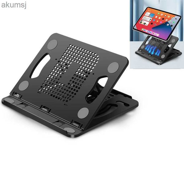 Soportes para tableta PC Tablet Teléfono Soporte para computadora portátil Soporte giratorio plegable para computadora portátil Soporte para monitor para Macbook Air Mini para iPad Enfriador iPhone YQ240125