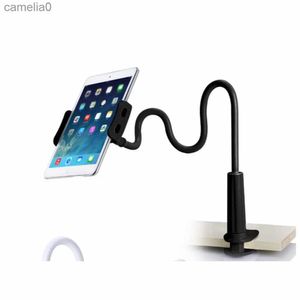 Tablet PC-standaard Tinhofire Zwart/Wit 360 Roterend Flexibel lui 75 cm Lange arm Tablet PC-houder Stand Mount Bracket voor 3,5-10,5 inch Ipad TabletL231225