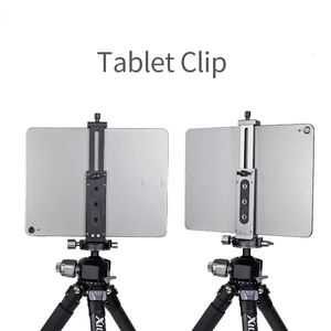 Tablet PC Stands Universal Aluminum Alloy Tablet Phone Stand Holder Clip Tripod Adjustable Bracket for Mobile Phones Ipro Tablets Ipad Holder 230211