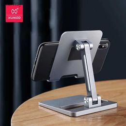 Tablet PC Stands Xundd Soporte para teléfono Escritorio Soporte para teléfono móvil Soporte plegable para tableta de metal para iPhone 14 para iPad Pro Air Mini Soporte universal YQ240125