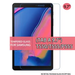 Tablet Gehard Glass Screen Protector voor Samsung Galaxy Tab A 9.7 "T550 T555 P555 ​​9,7 Inch Glas in OPP-tas